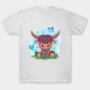 Cute Cartoon Bull T-Shirt